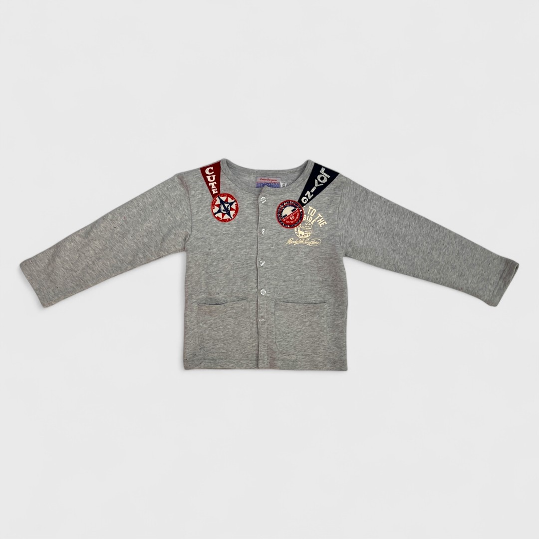 Серый кардиган