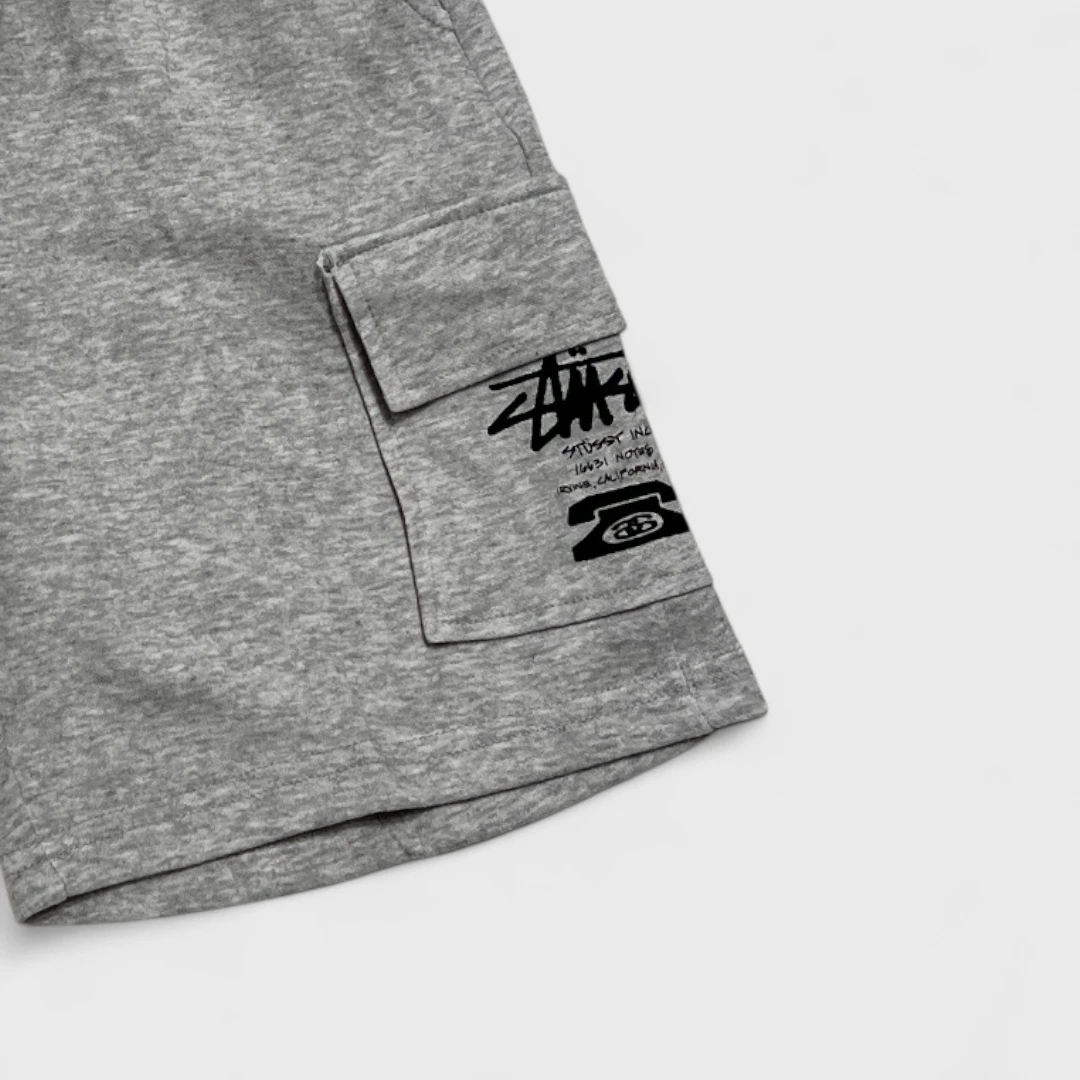 Серые шорты Stussy