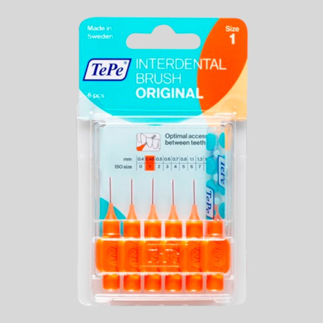 МЕЖЗУБНЫЕ ЕРШИКИ TEPE INTERDENTAL BRUSH ORIGINAL, РАЗМЕР 1 (0,45MM), 6 ШТ