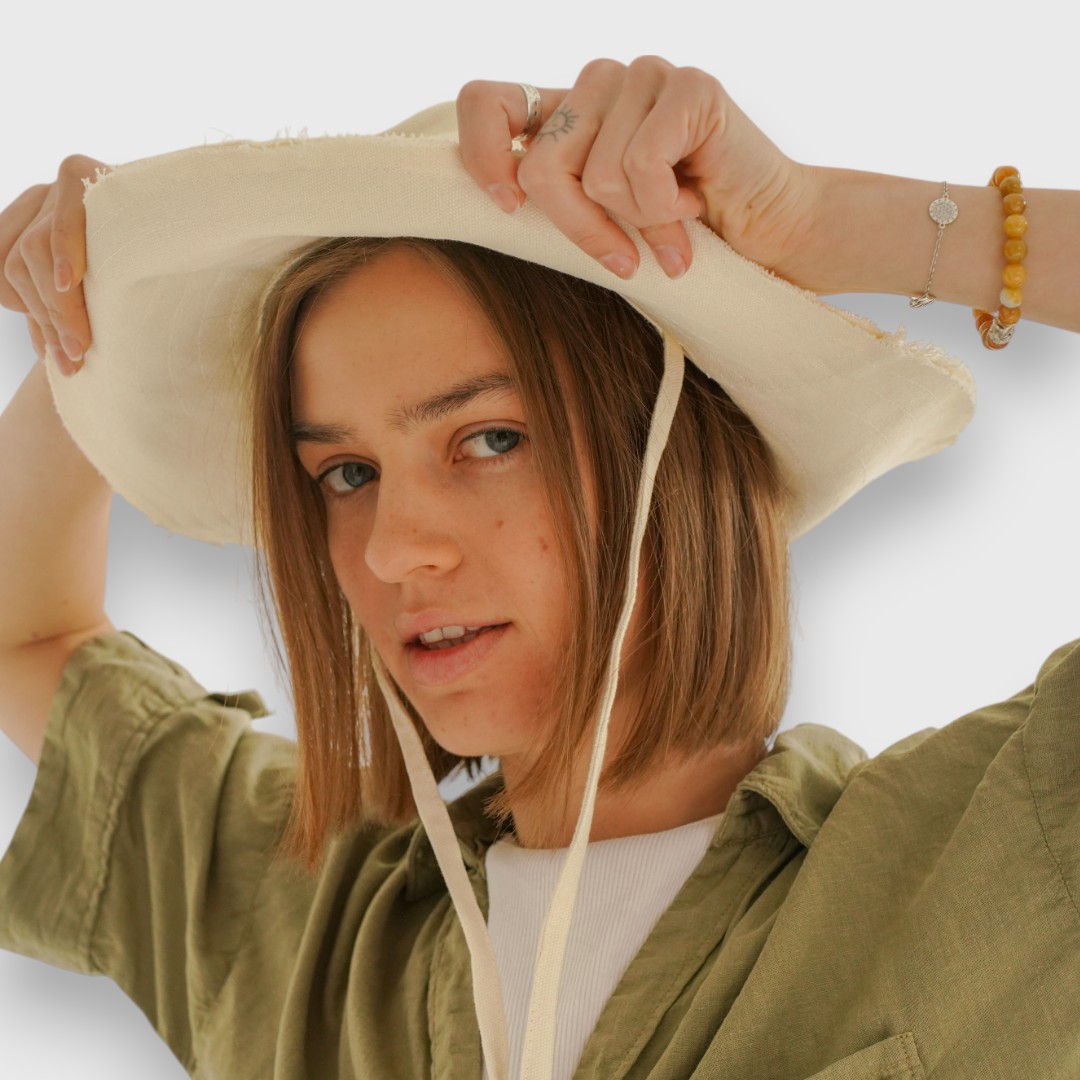 Beige Bucket Hat
