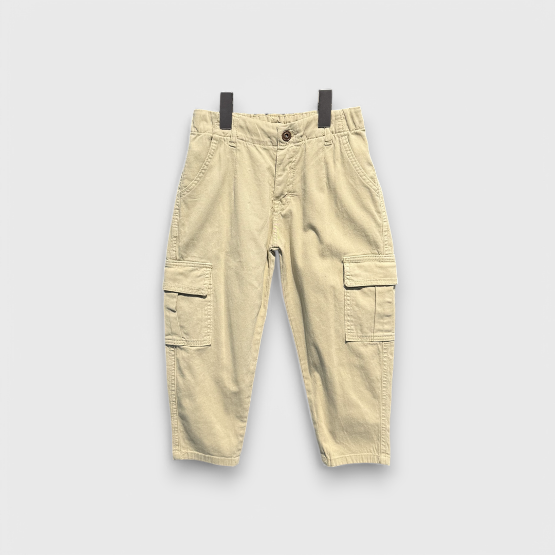Бежевая карго-брюки