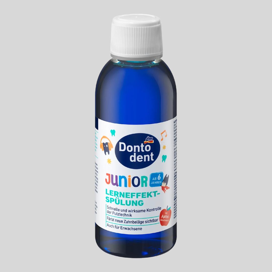 ОПОЛАСКИВАТЕЛЬ С ИНДИКАТОРОМ НАЛЕТА DONTODENT JUNIOR, 200 МЛ