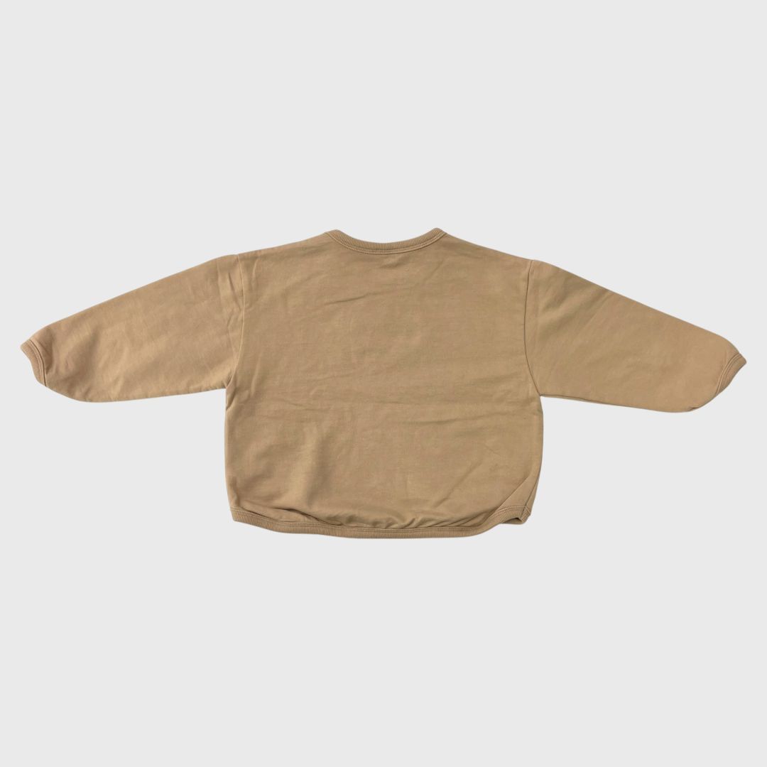 Бежевый свитшот для детей