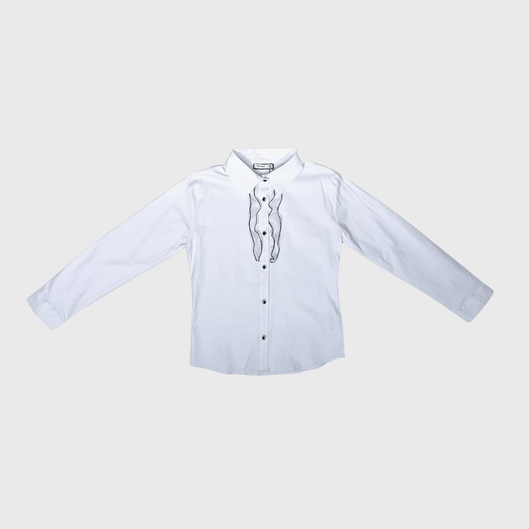 Белая рубашка WANEX с рюшами