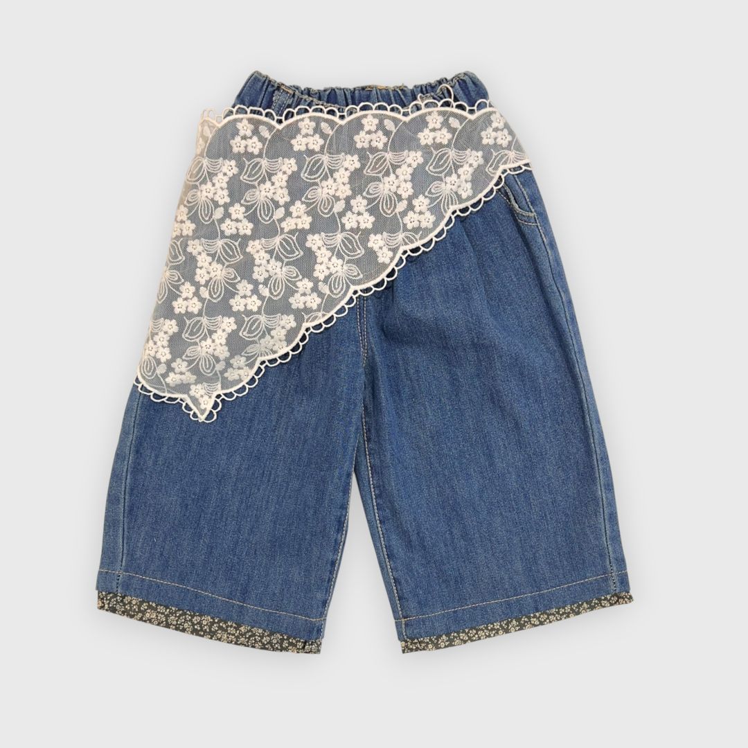 Джинсы с косынкой