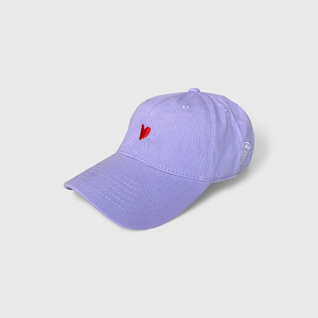 Lavender embroidered baseball cap