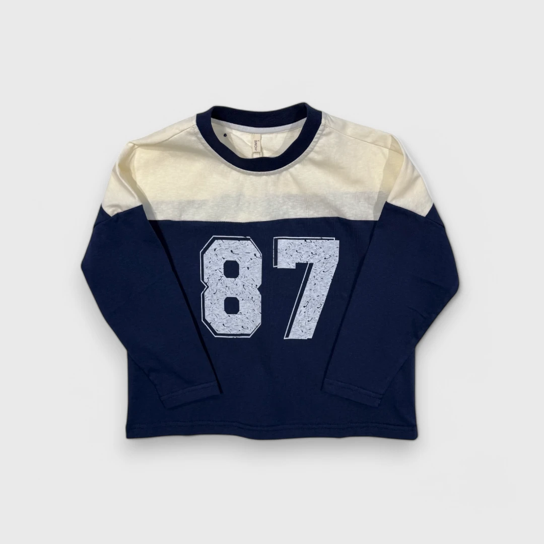 Синий лонгслив 87