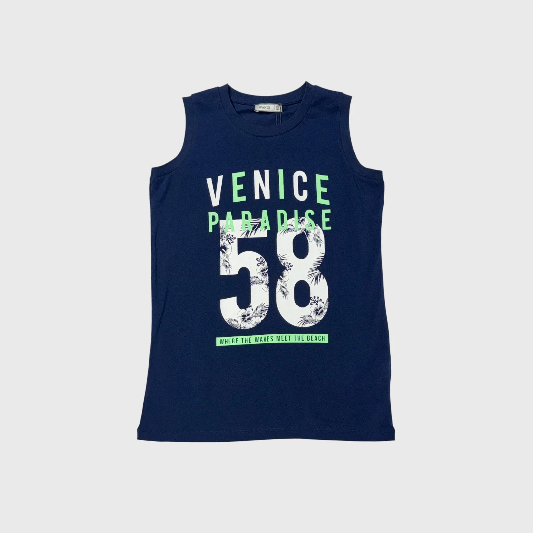 Темно-синяя майка Venice Paradise