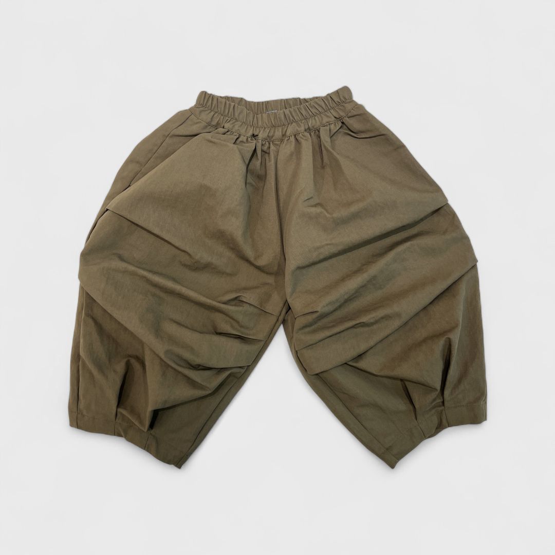 Хаки широкие карго брюки