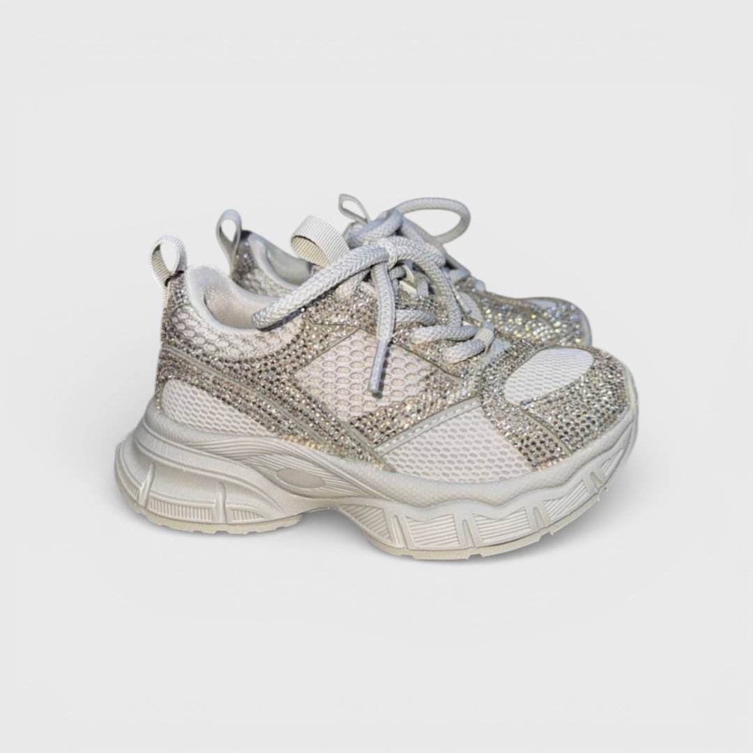 Золотистые кроссовки спортивные