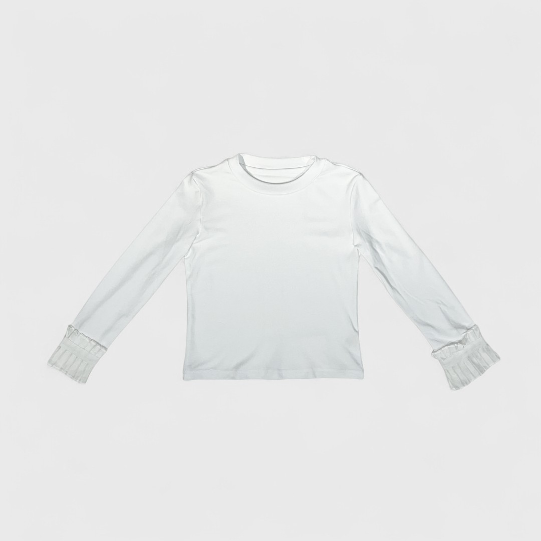 Белый лонгслив