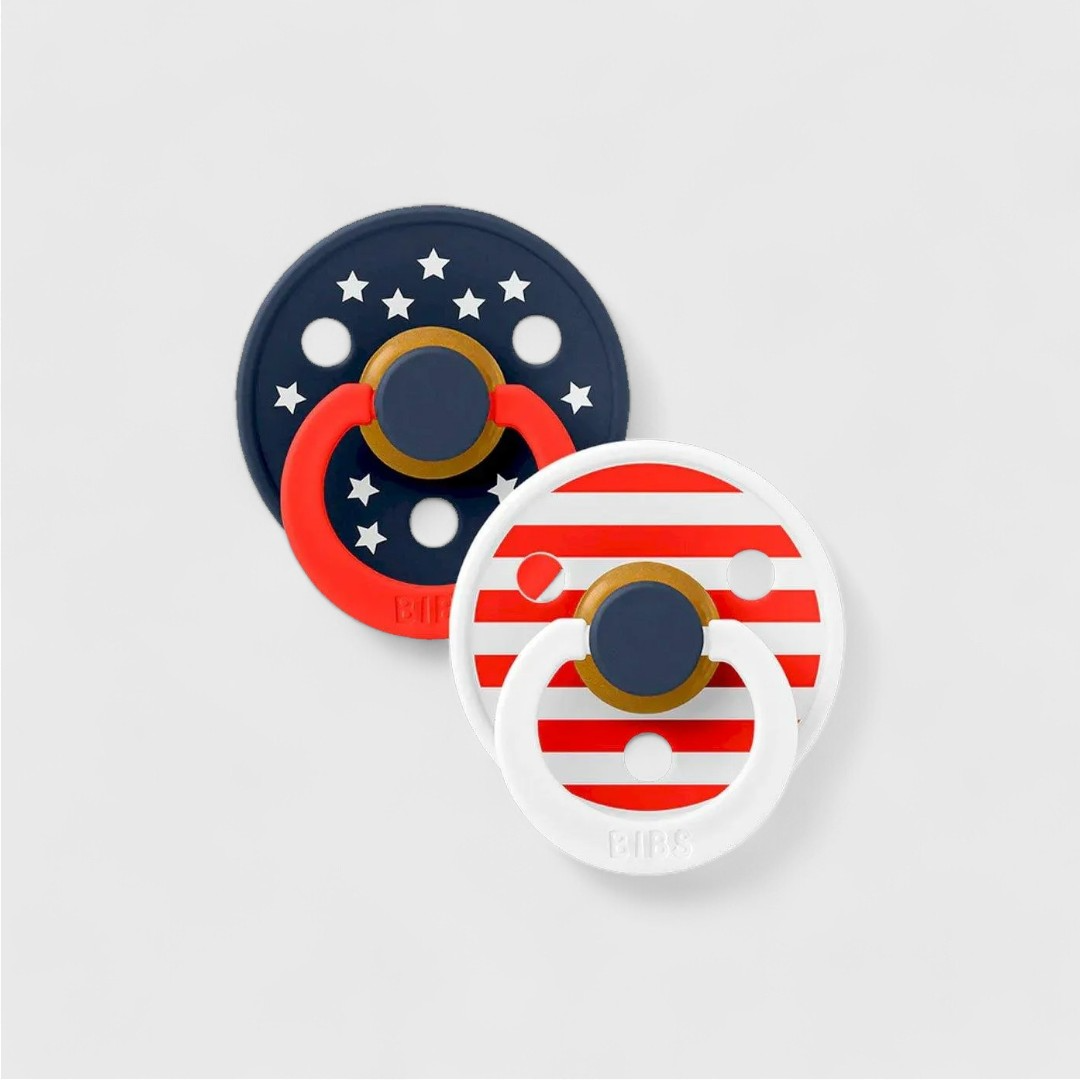 Bibs colour пустышки 0+мес, Stars / Stripes , 2шт