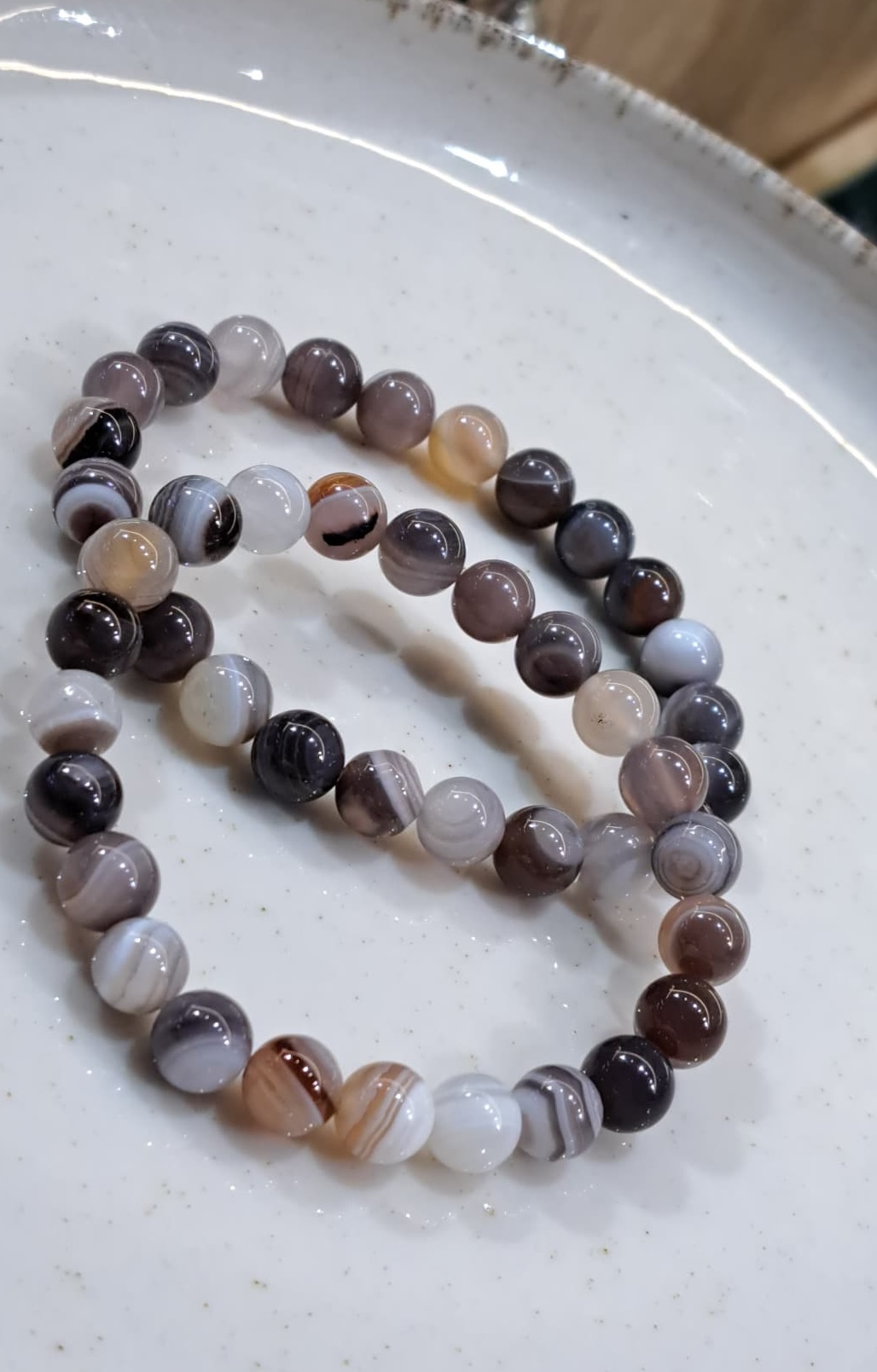 Мраморные агатовые браслеты