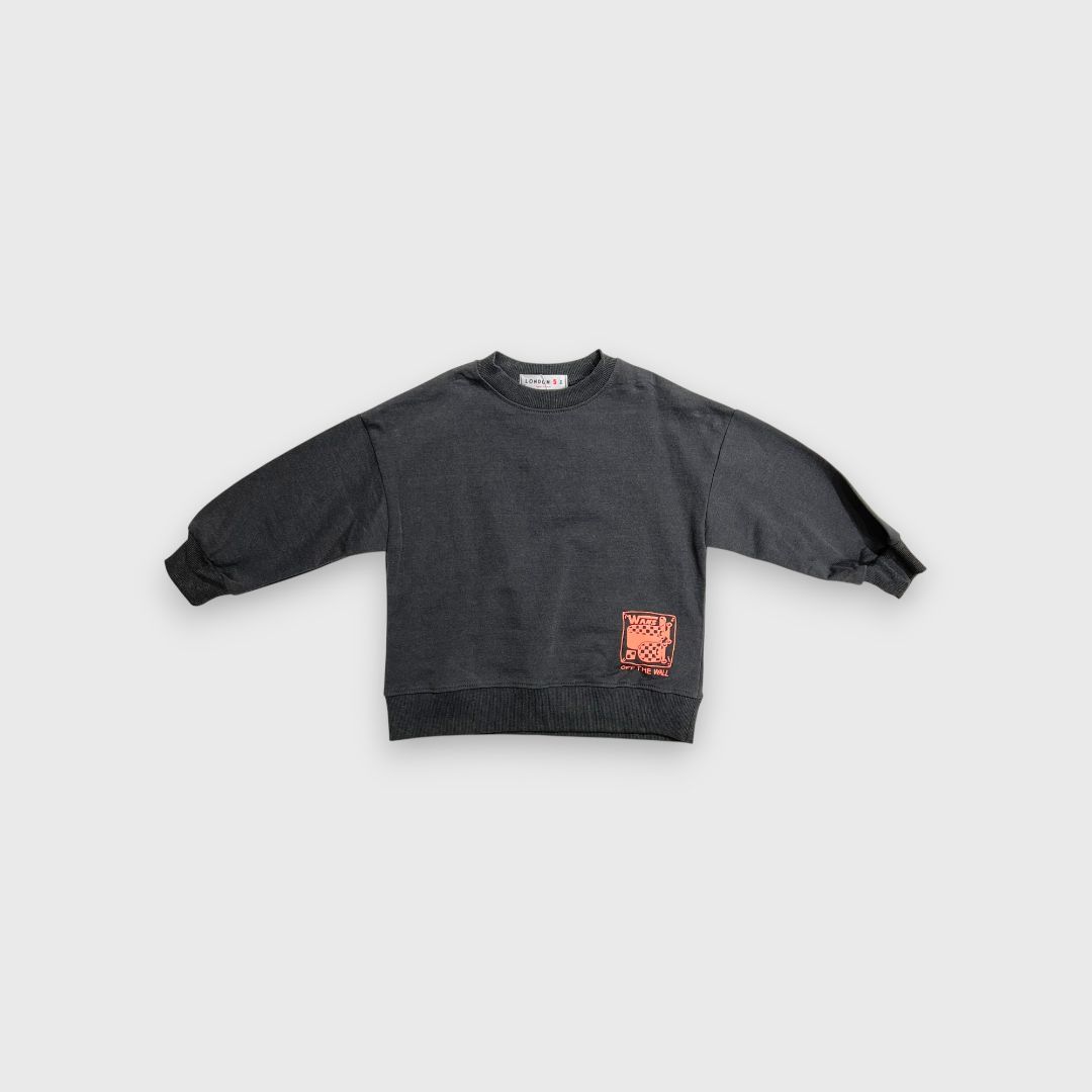Серый свитшот Vans с логотипом