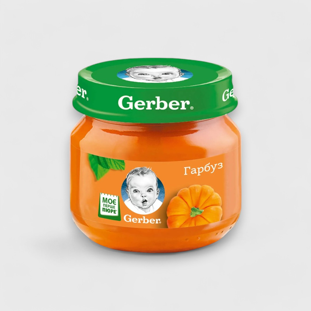 Gerber оранжевое пюре с тыквой 80г