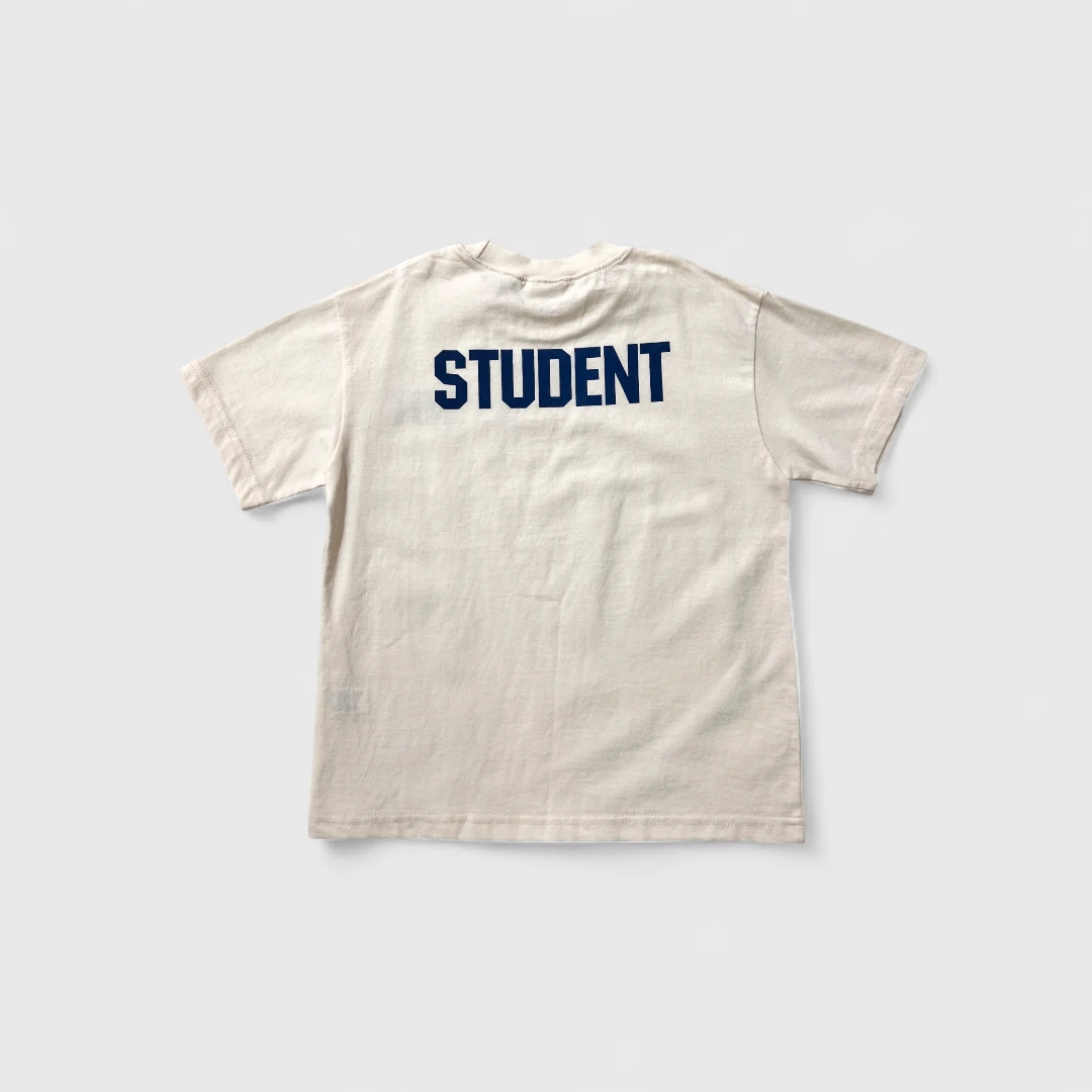 Бежевая футболка STUDENT