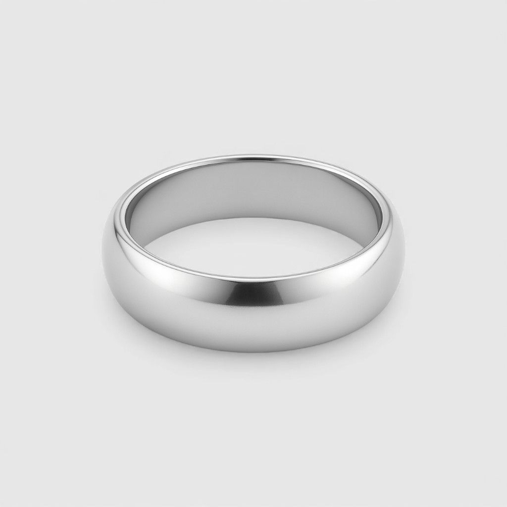 Серебряное basic кольцо