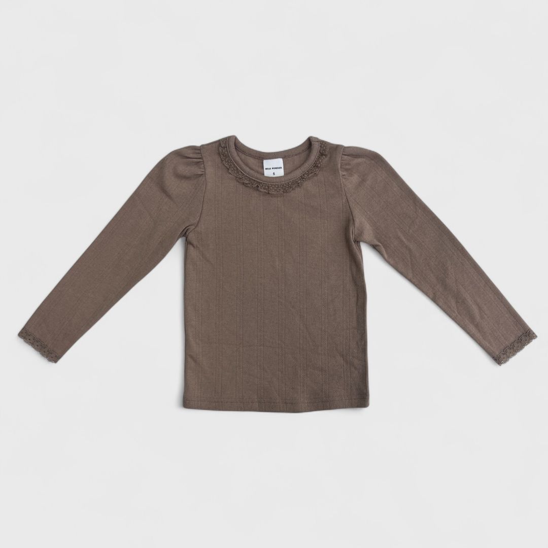 Коричневая кофточка