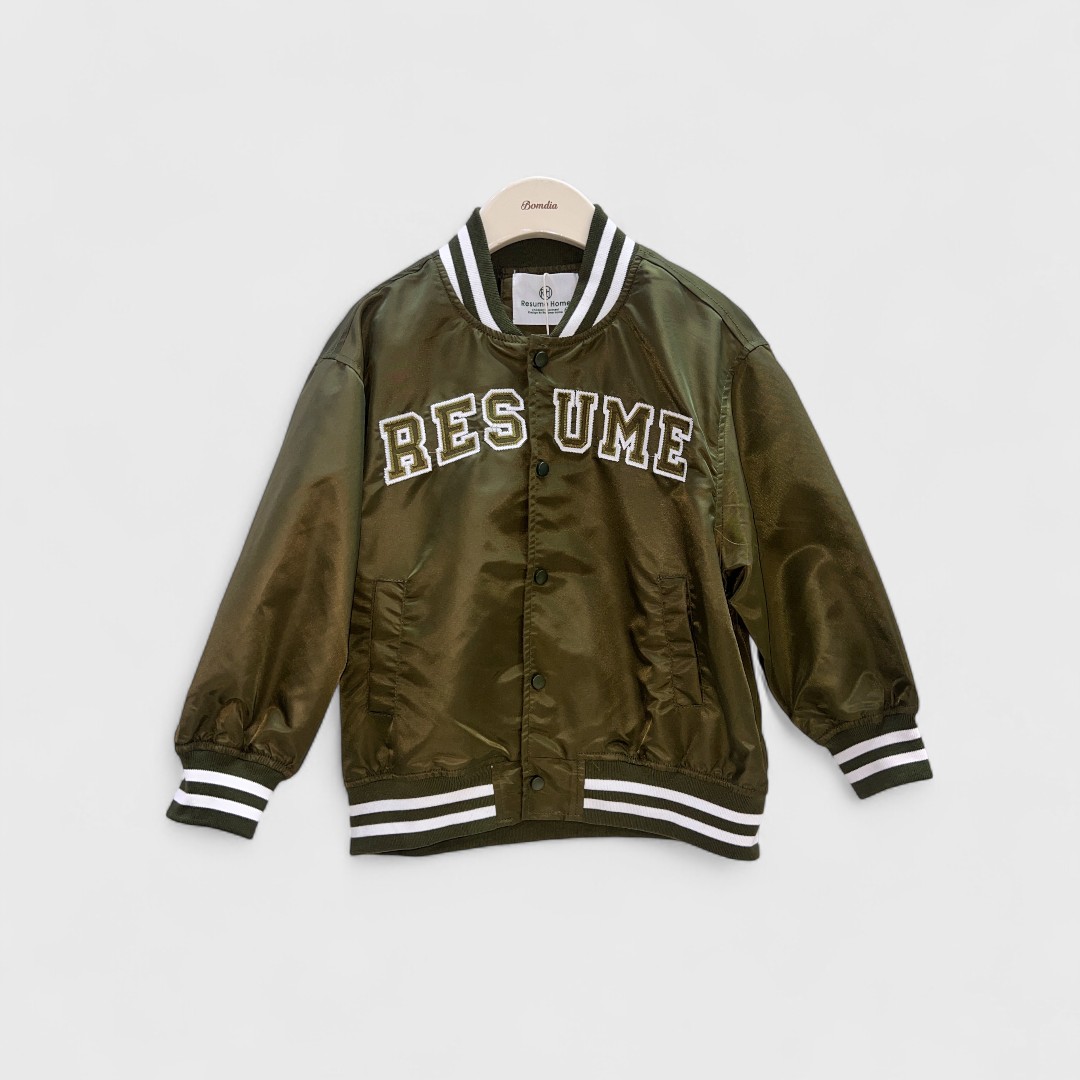Оливковая куртка с эмблемой Resume