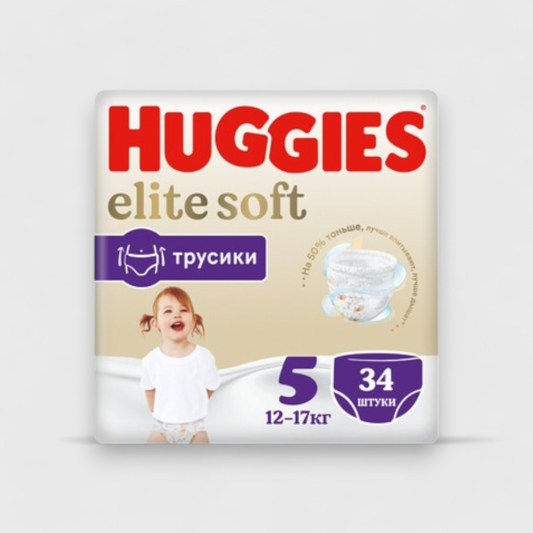 Huggies Elite Soft трусики 5 (12-17 кг)