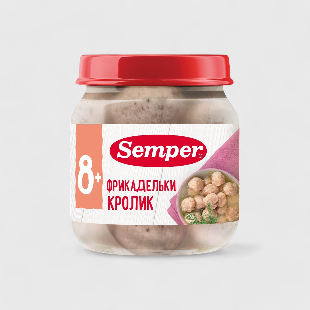 Semper фрикадельки кролик, 100 г