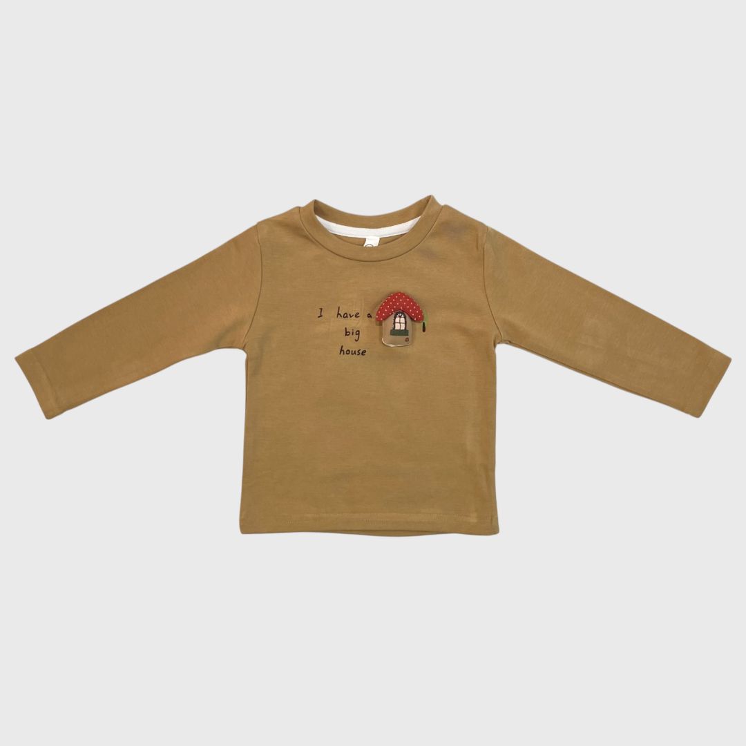 Горчичный лонгслив