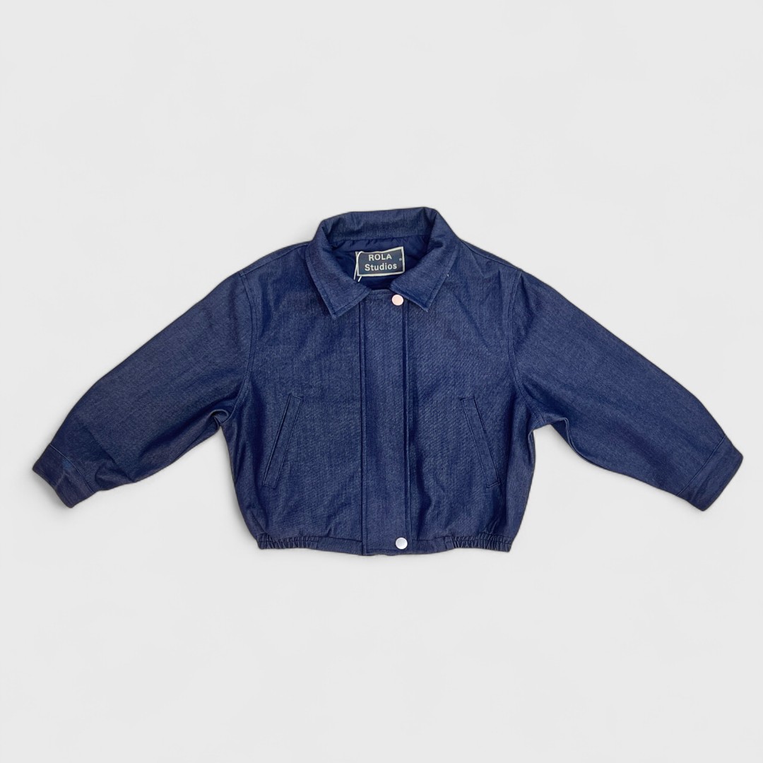 Джинсовая куртка темно-синяя