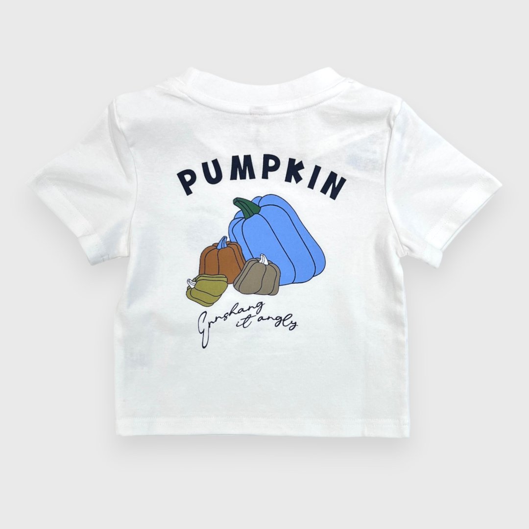Белая футболка с принтом Pumpkin