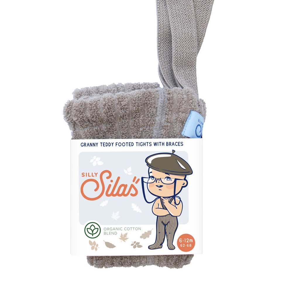 Бежевые чулки Silas с носочками