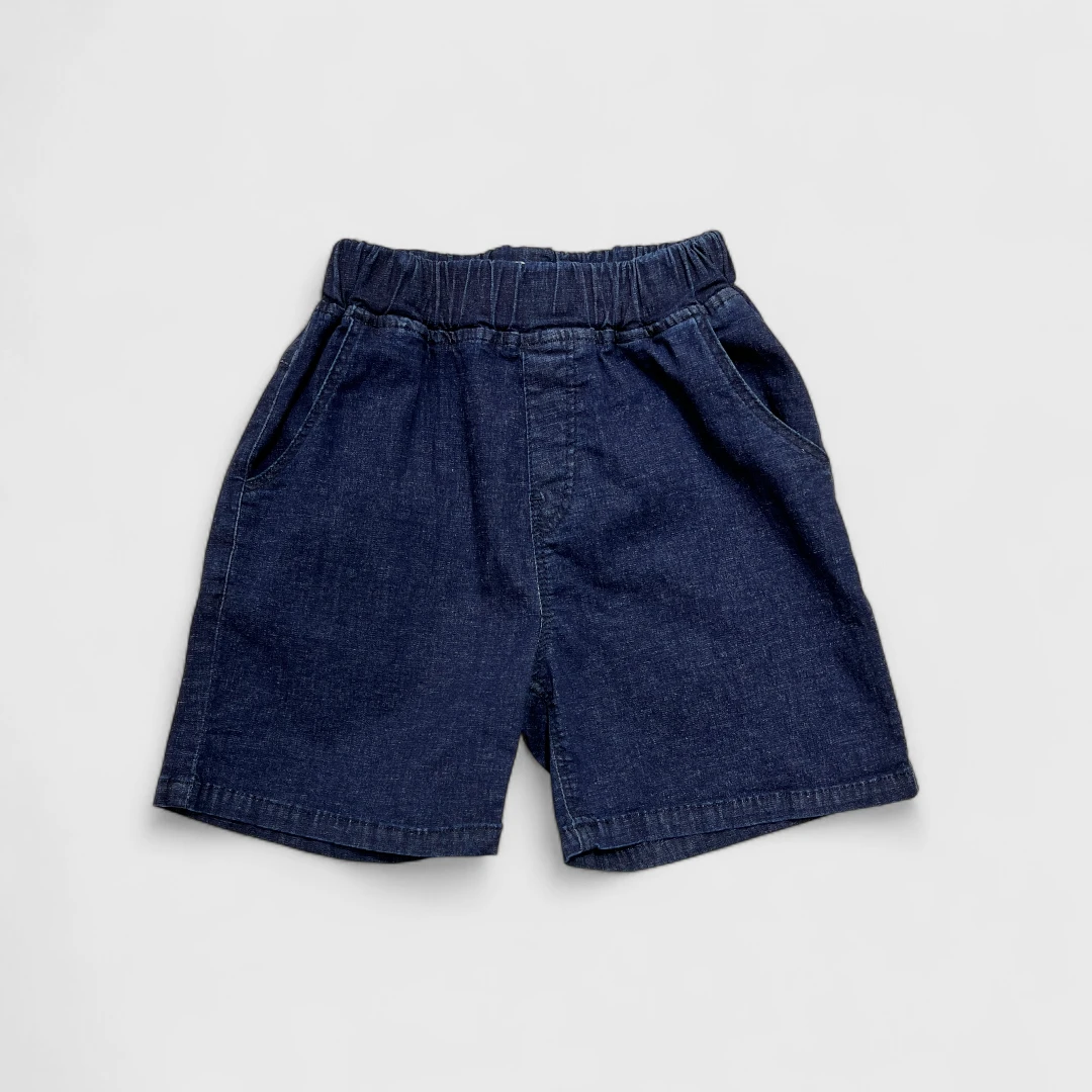 Синие шорты из денима