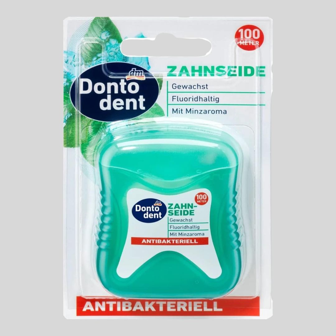 АНТИБАКТЕРИАЛЬНАЯ ЗУБНАЯ НИТЬ DONTODENT, 100М