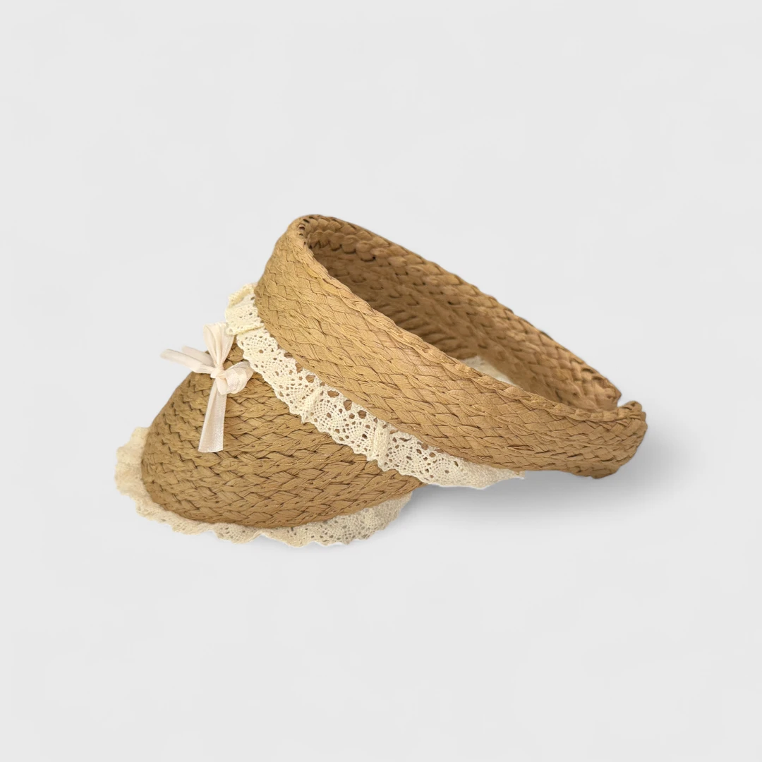 Плетеный козырек (бежевый, кремовый)