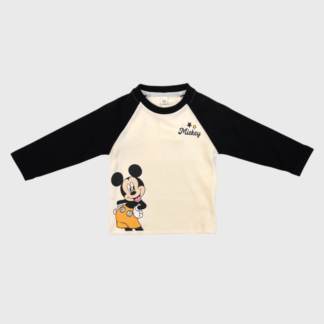 Черный лонгслив Mickey