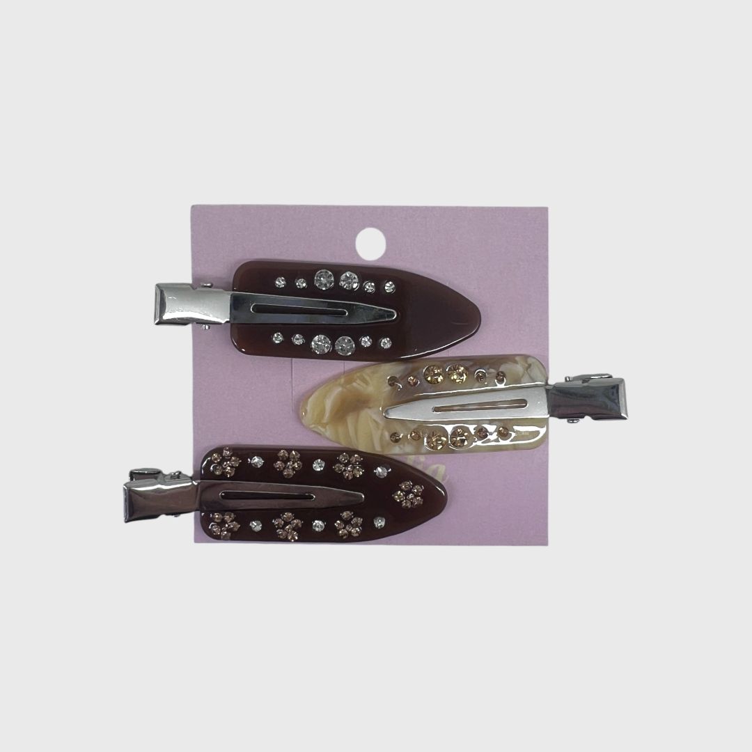 Золотистые заколки для волос