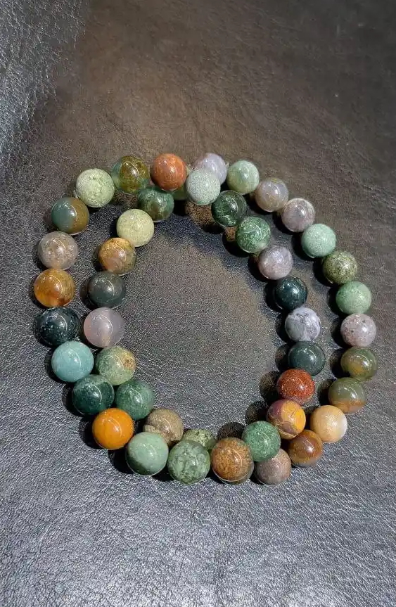 Многоцветный браслет из яшмы