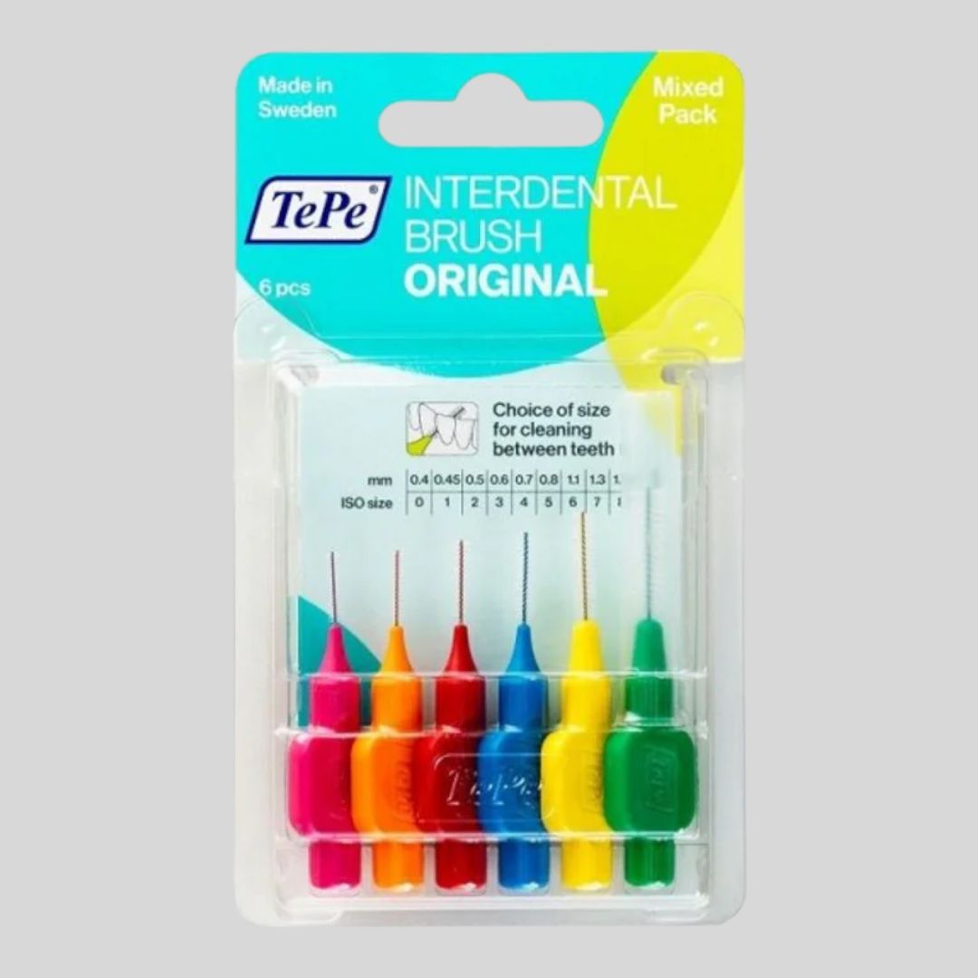 МЕЖЗУБНЫЕ ЕРШИКИ ТЕРЕ INTERDENTAL BRUSH ORIGINAL MIX (0,4 - 0,8 MM ), 6 ШТ