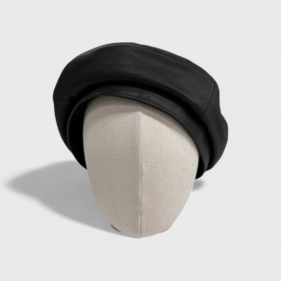 Беретка кожаная (3 расцветки)