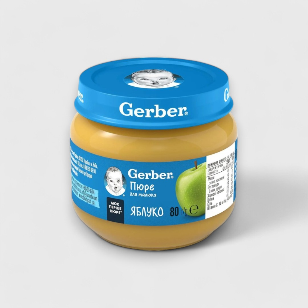 Gerber Яблочное пюре для малышей, 80 г