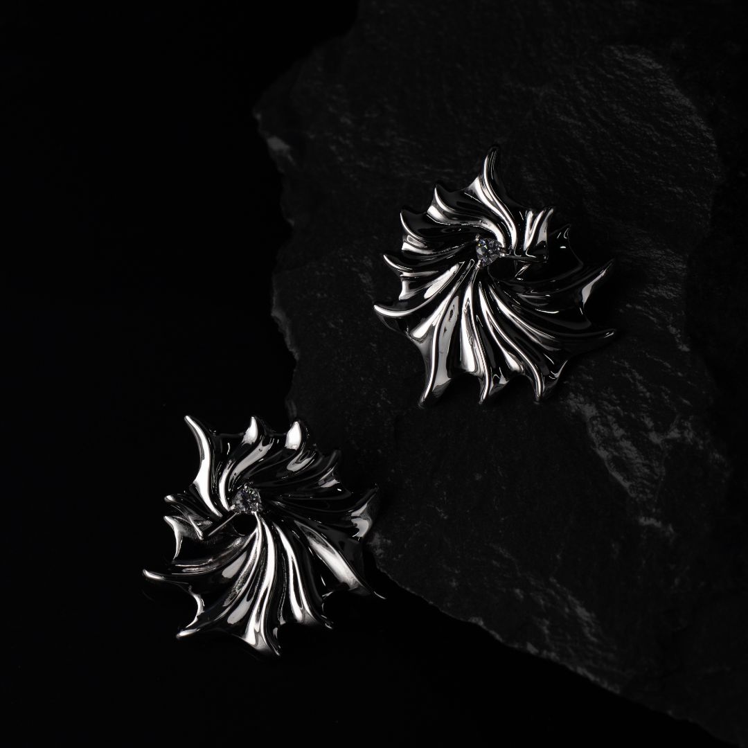 Серьги с цирконием из коллекции SEA