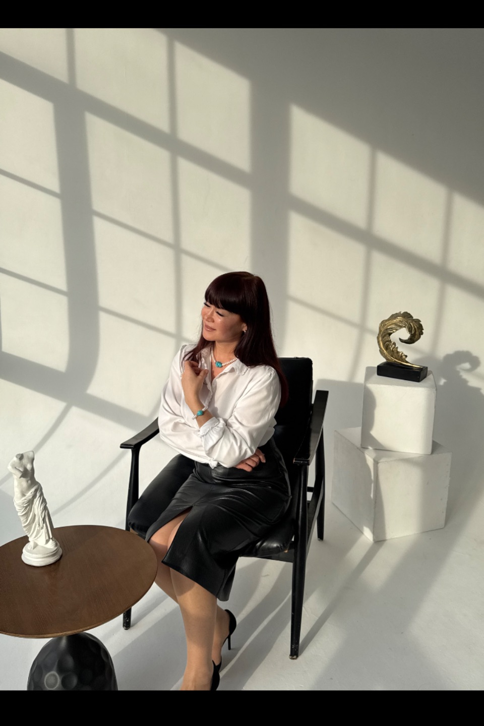 Комплект из натуральных камней жемчуг и бирюза 