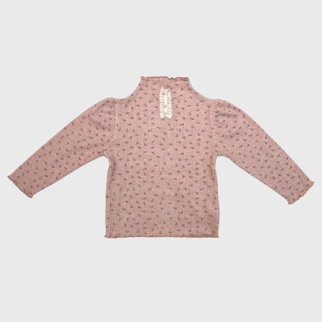 Розовый лонгслив