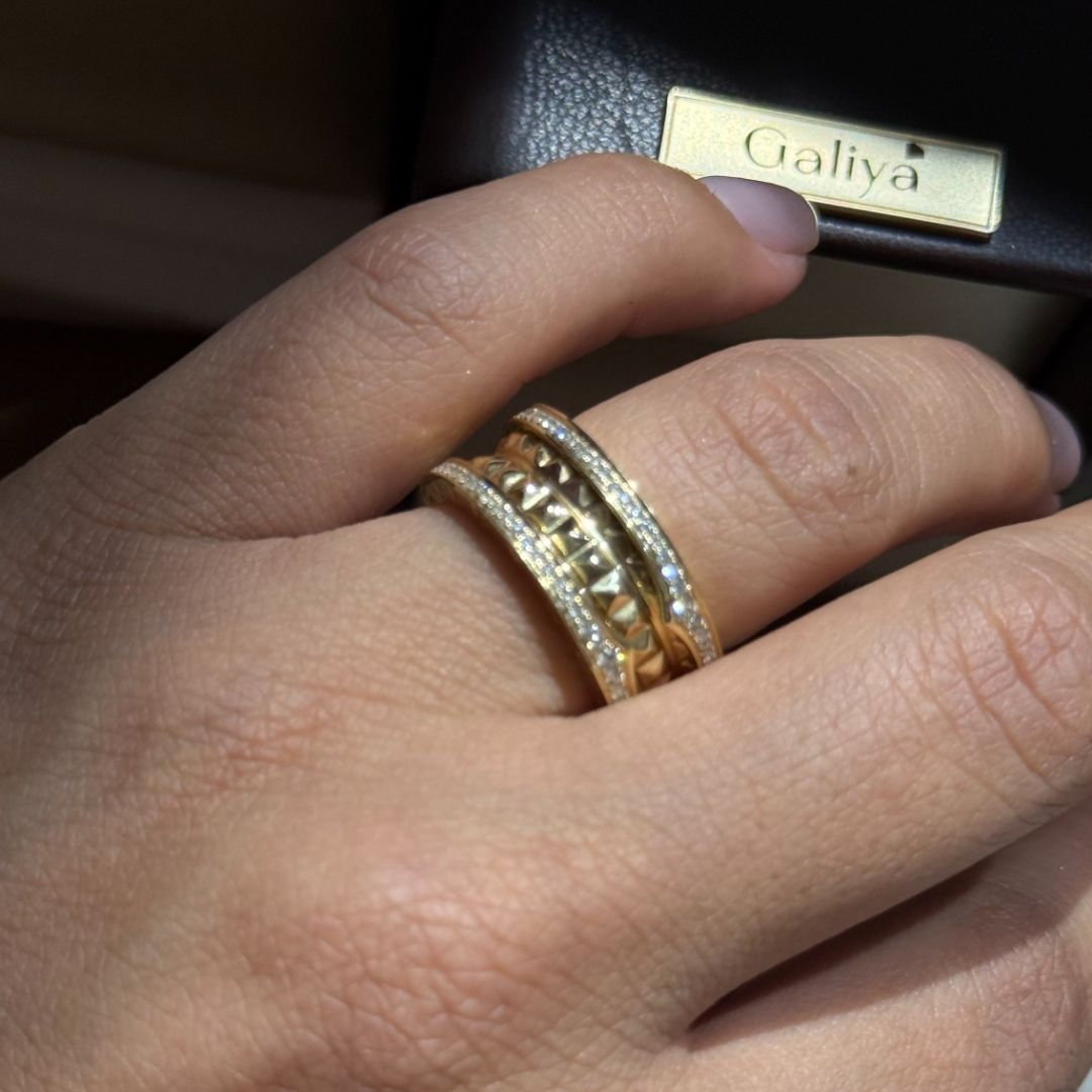 Золотые кольца и серьги 