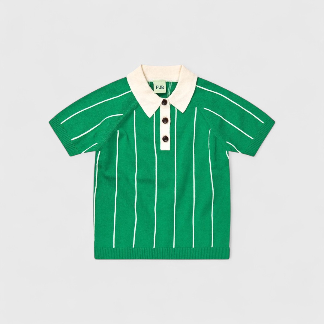 Зеленая футболка с коротким рукавом FUB