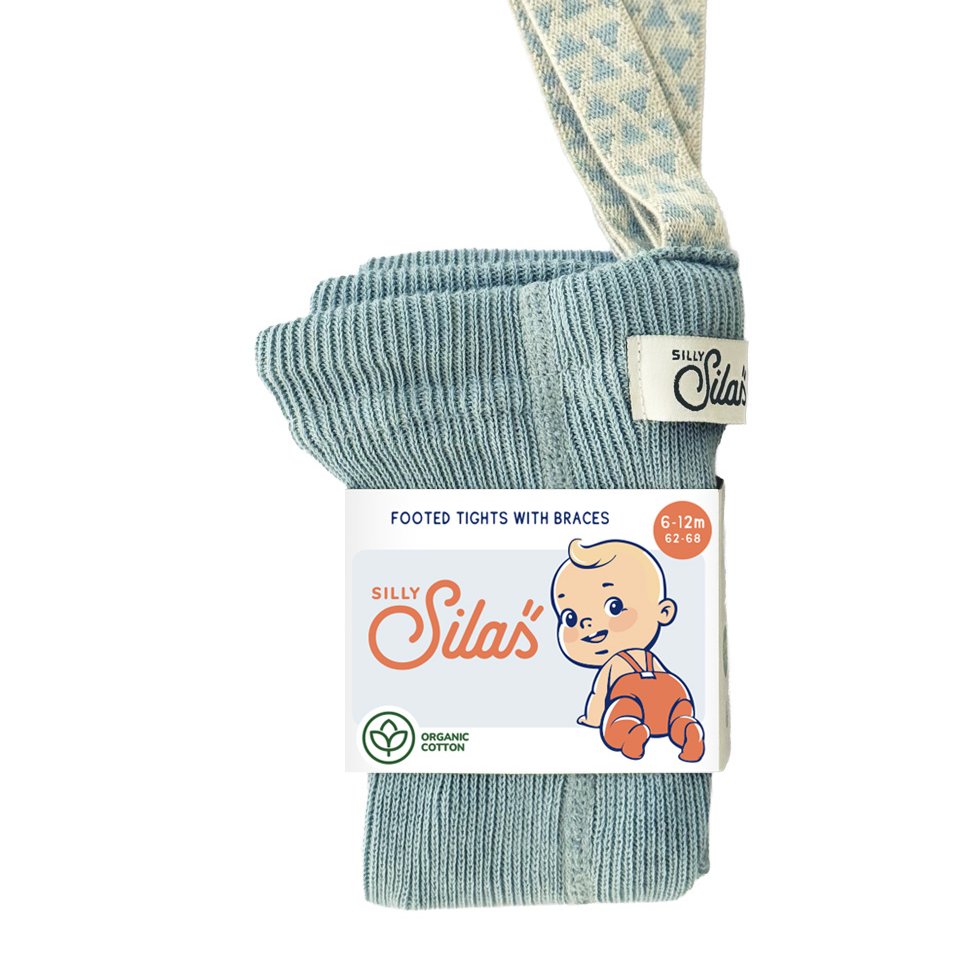 Footed Misty Blue Patterned от Silly Silas (Швеция)