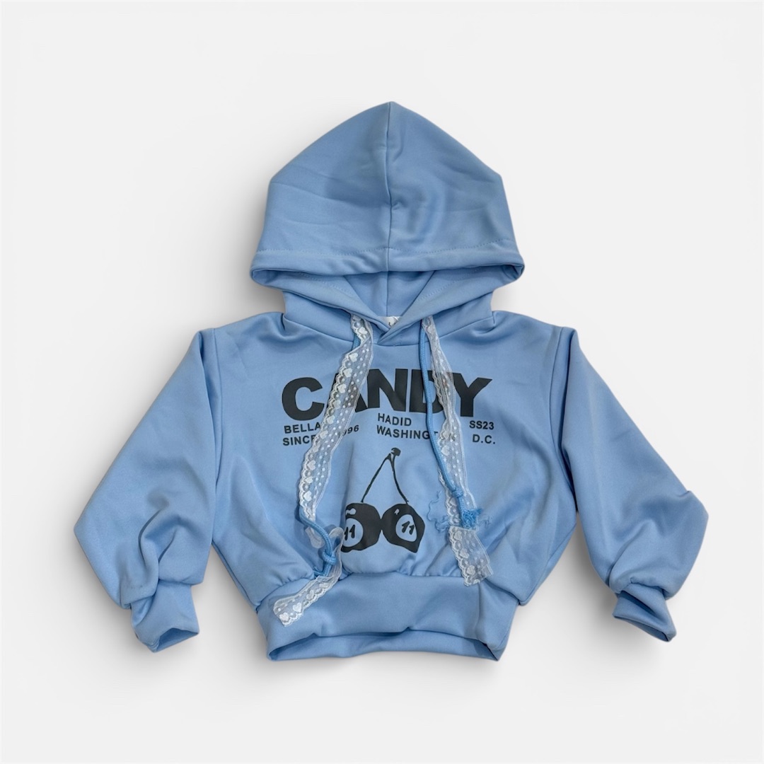 Голубая селфи-кофта CANDY