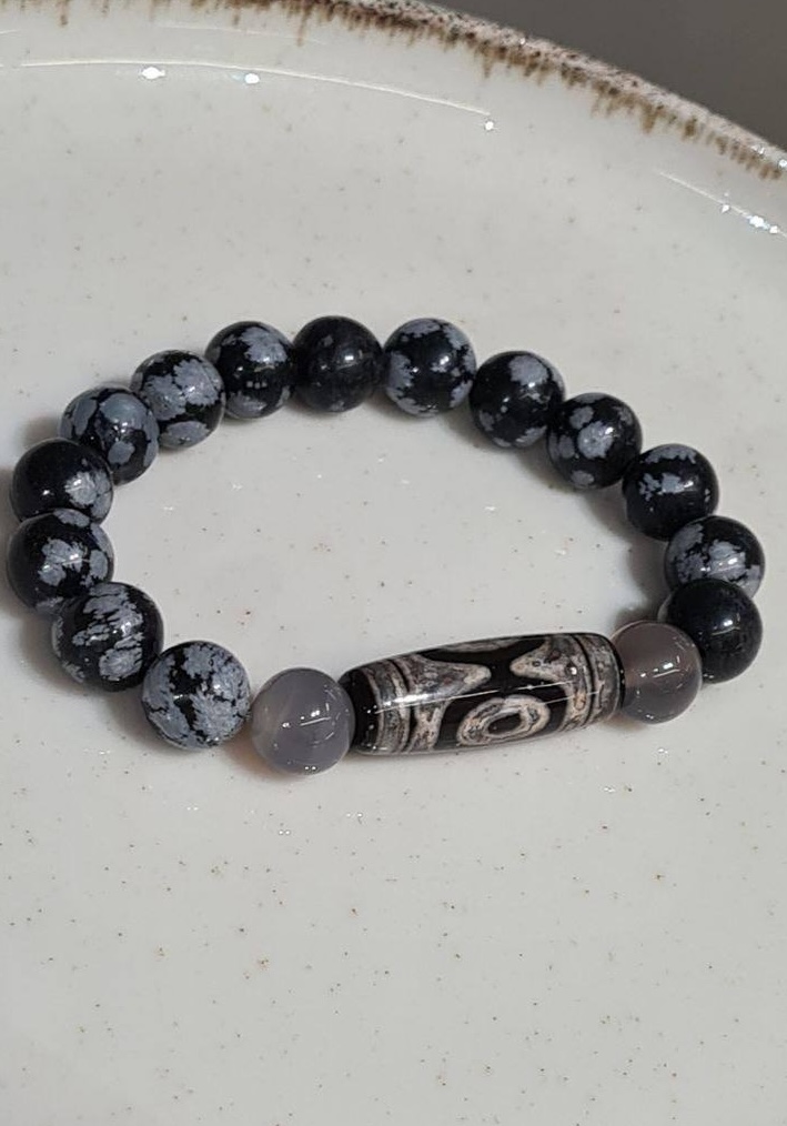 Браслет Дзи 3 глаза