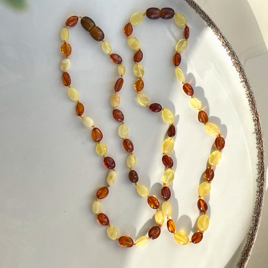 Kолье Детский янтарь