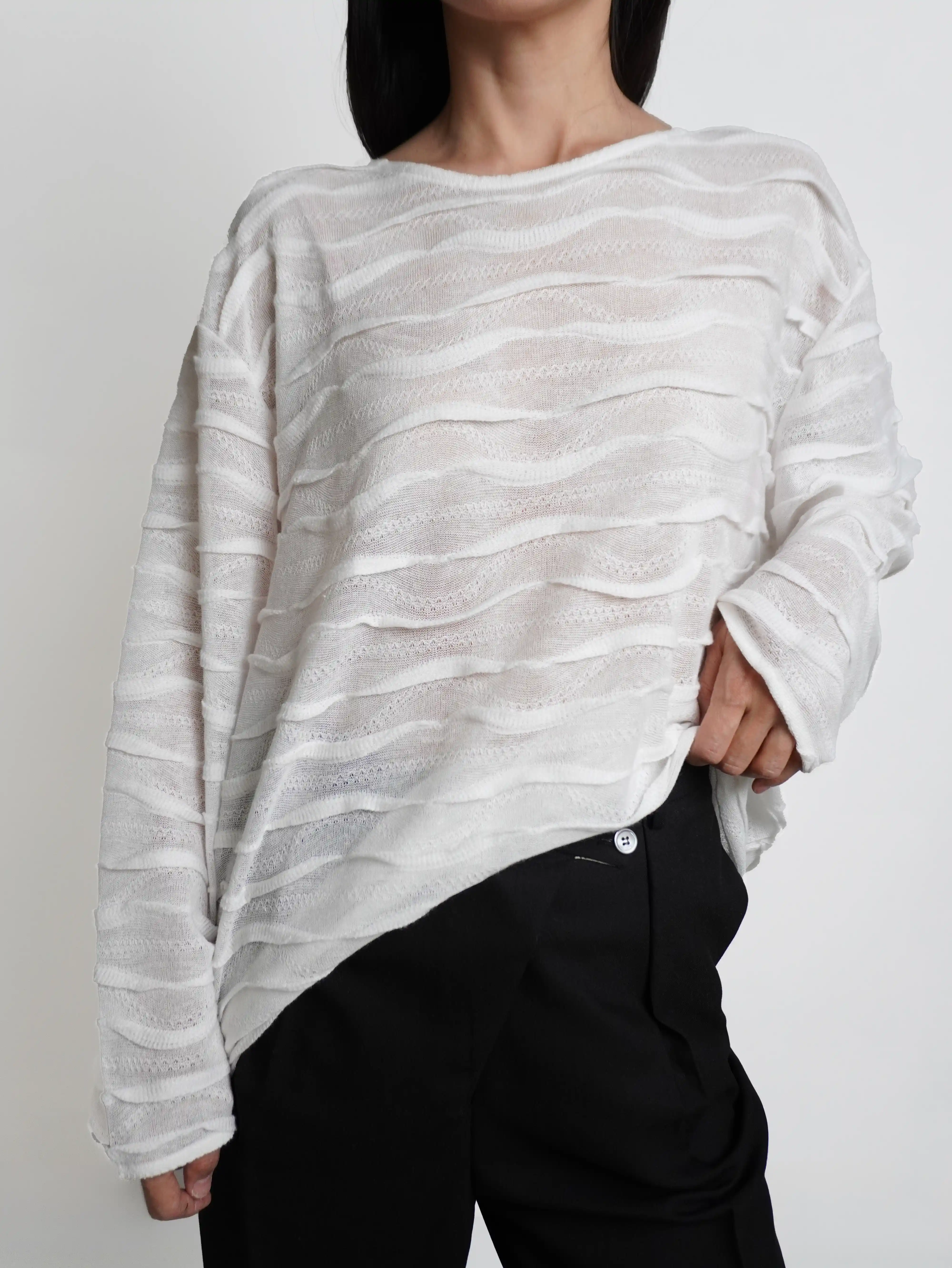 Рельефный лонгслив