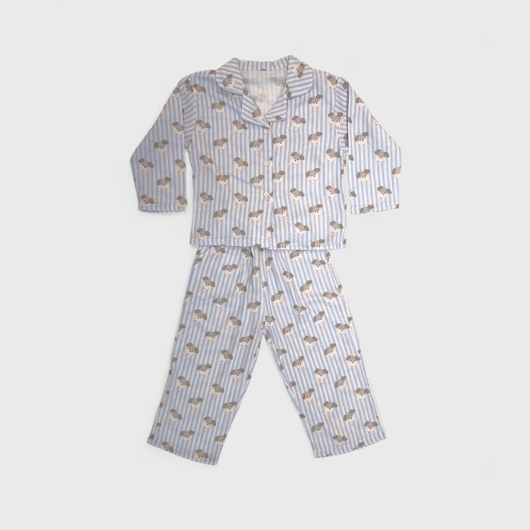 Пижама в полоску с игрушками