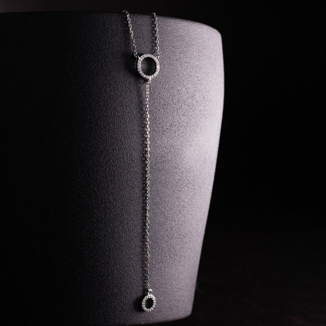 Колье-галстук с кругами